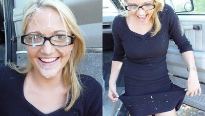 Imagem marcada com: Blonde, Cumshot, Facial