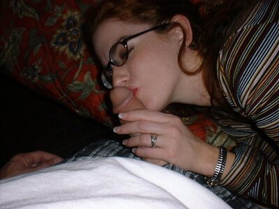 Imagem marcada com: Blowjob, Redhead, Dick